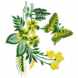 Butterfly Embroidery Design 7